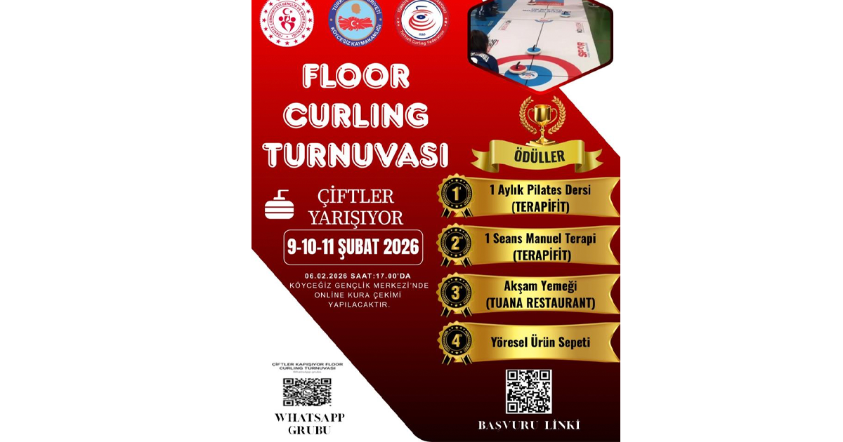 Köyceğiz’de ödüllü Floor Curling Turnuvası düzenlendi 