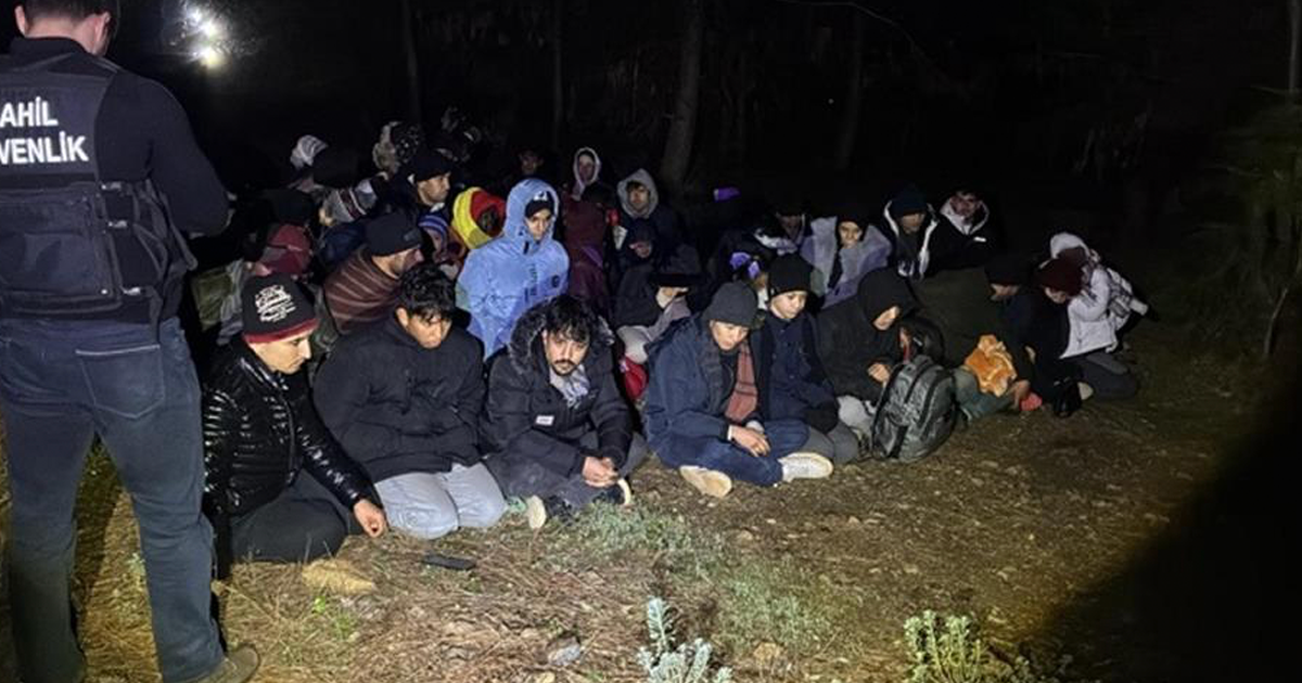 Fethiye’de 24’ü çocuk 58 düzensiz göçmen yakalandı 