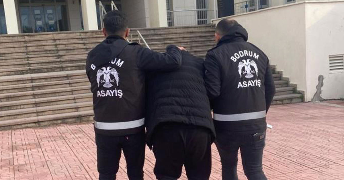 Bodrum’da 24 yıl kesinleşmiş cezası olan firari kıskıvrak yakalandı 