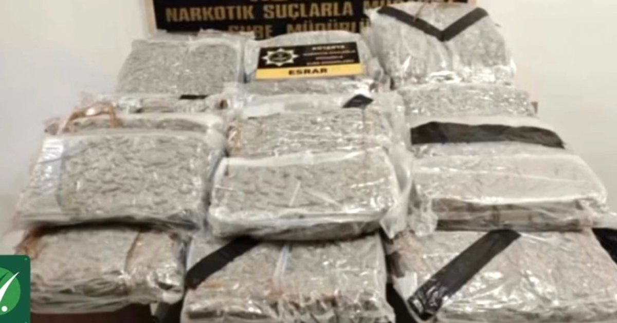 Kütahya’da 42 kilo 582 gram esrar ele geçirildi 
