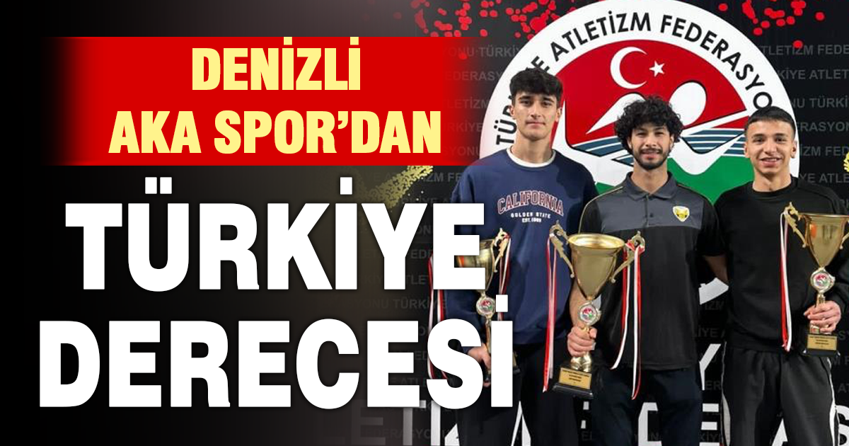 Denizli Akaspor heptatlonda madalyalarla döndü 