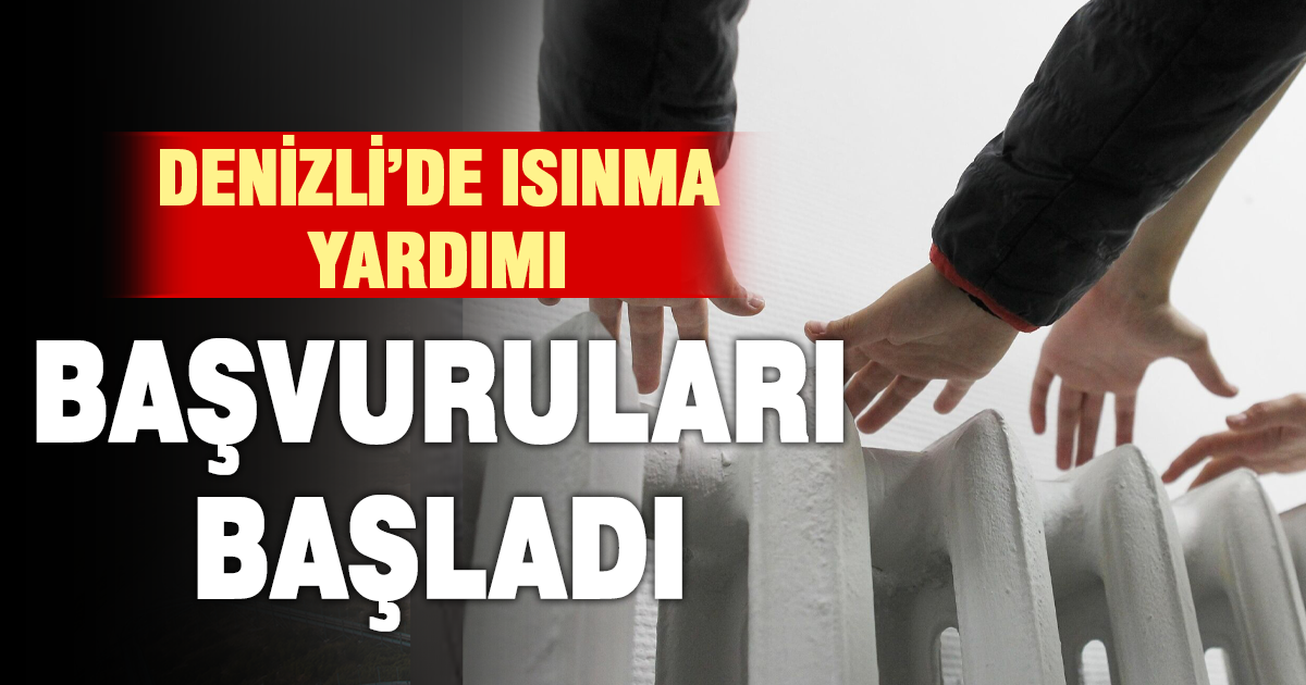 Isınma desteği müracaatları başladı