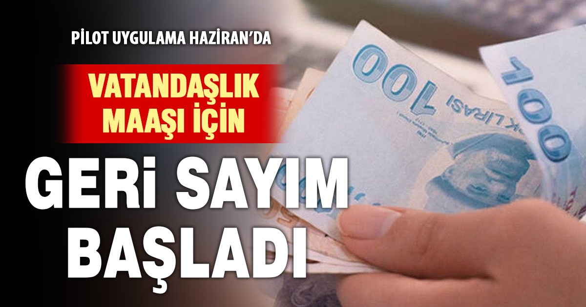 Vatandaşlık maaşı için yeni model çalışması: Haziran’da pilot uygulama başlıyor