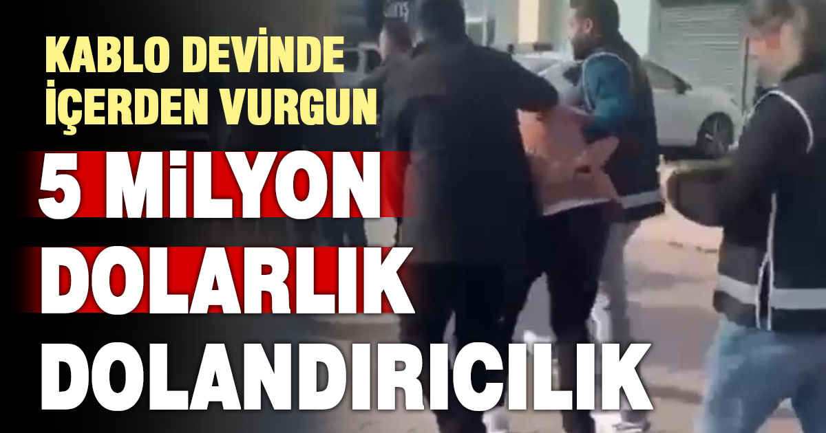 Kablo devi çalışanları tarafından 5 milyon dolar zarara uğratıldı
