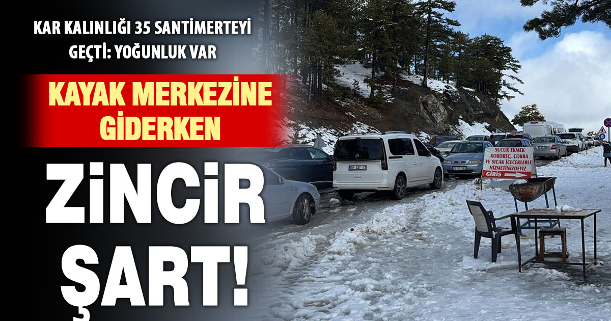 Kayak merkezi yolunda kontrollü geçişe izin var