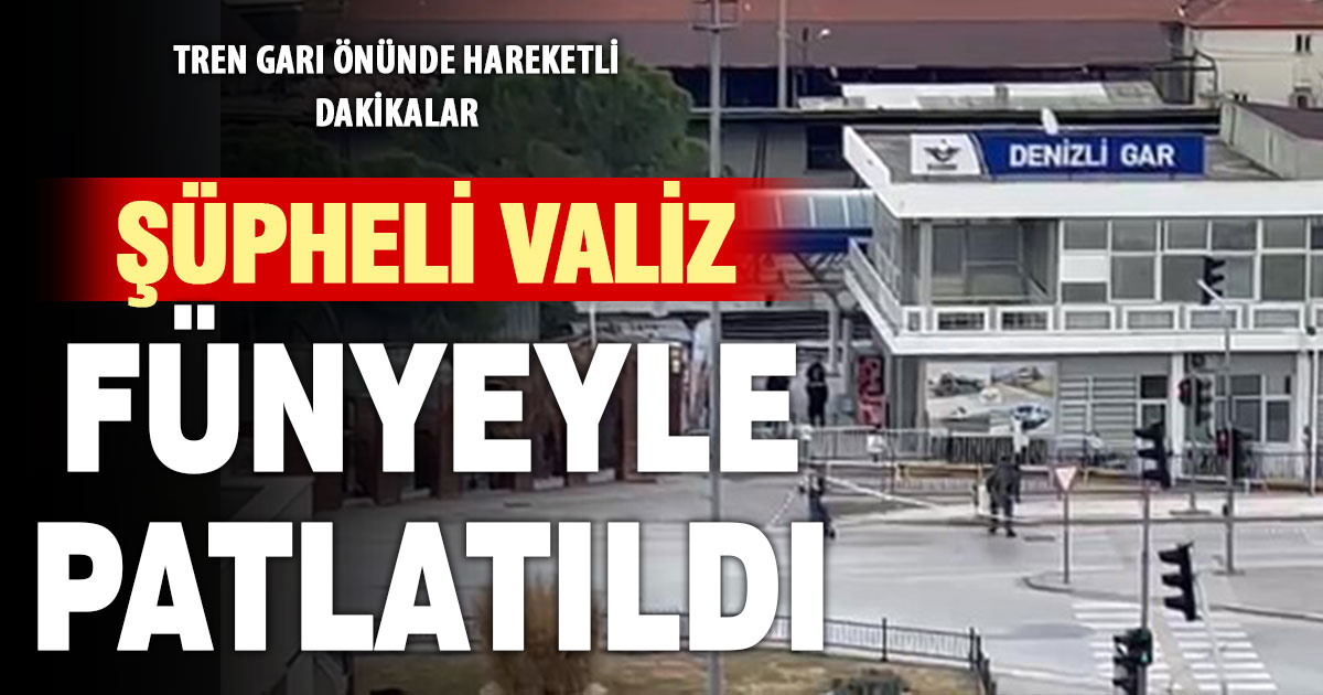 Tren garı önünde unutulan valiz bomba paniğine neden oldu  