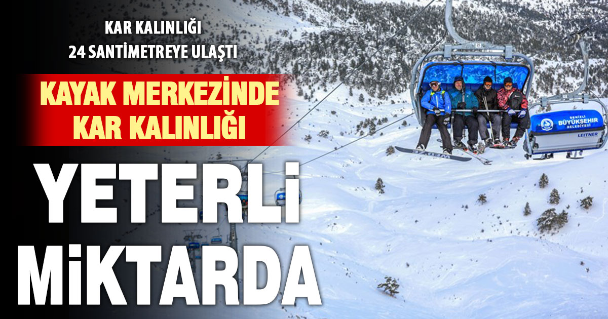 Cumartesi açılması planlanan kayak merkezinde 24 cm kar kalınlığı var