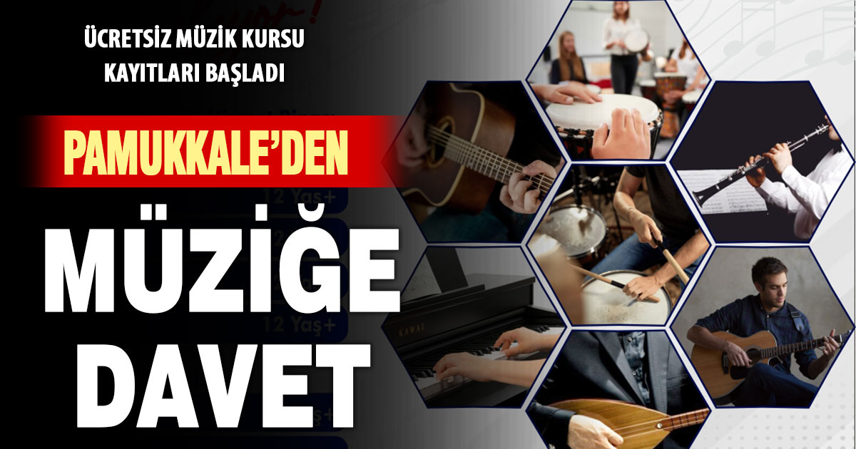 Pamukkale’de müzik kursları için kayıtlar başladı