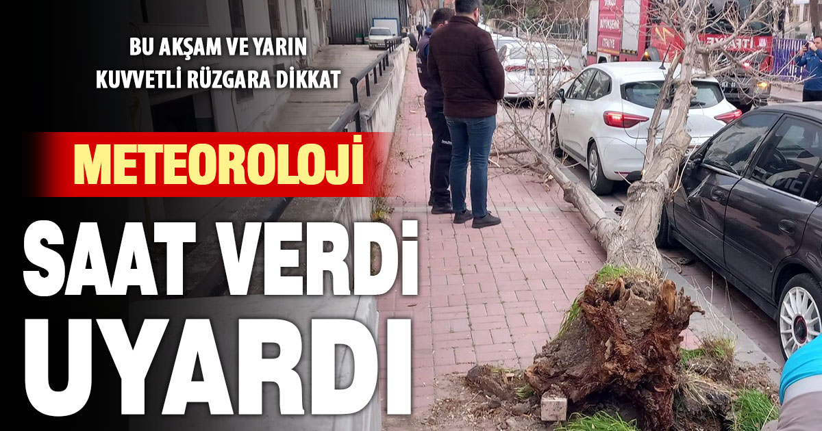 Meteoroloji perşembe akşam ve cuma günü için Denizli’ye rüzgar uyarısı verdi