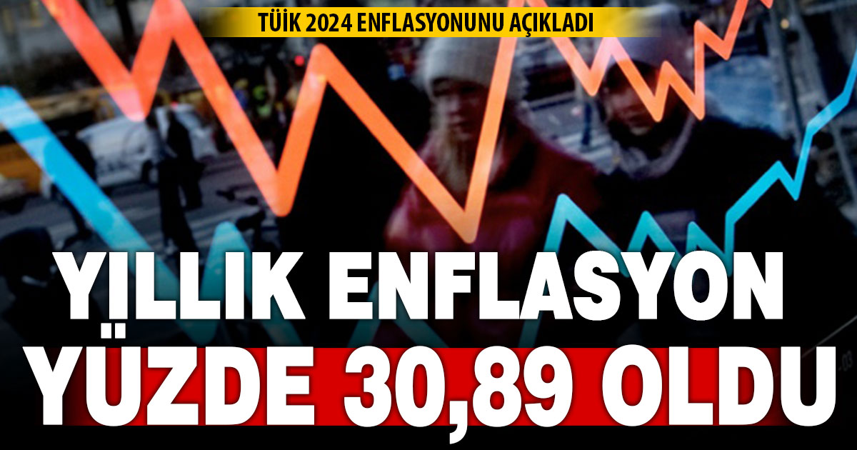 TÜİK 2024 yıllık ve aylık enflasyon rakamlarını açıkladı