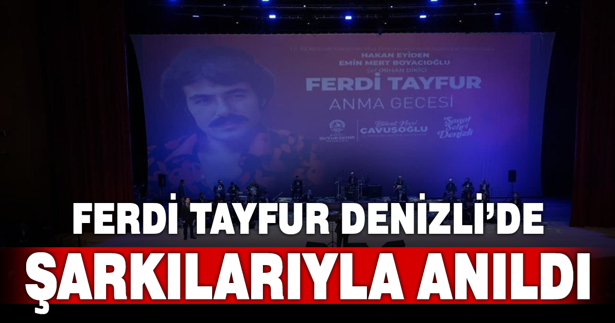 Ferdi Tayfur Anma Gecesi