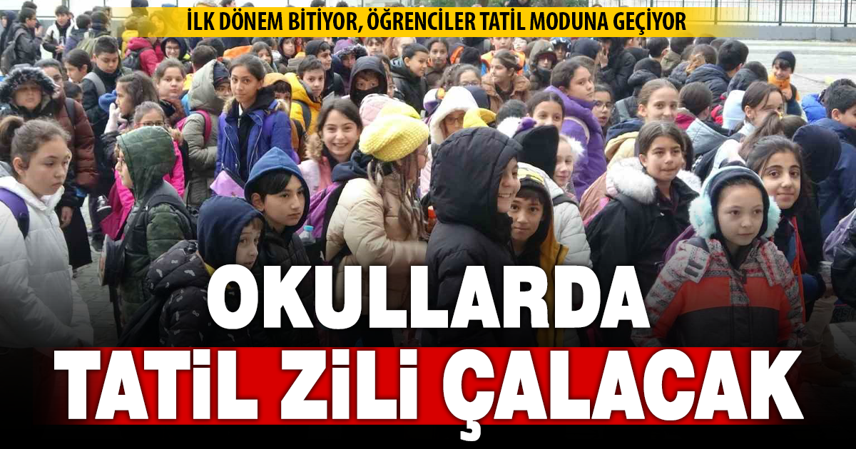 İlk dönem bitiyor, öğrenciler tatil moduna geçiyor  