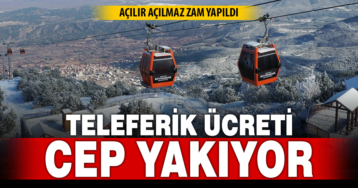 Denizli Teleferik’te yeni tarife tartışma yarattı