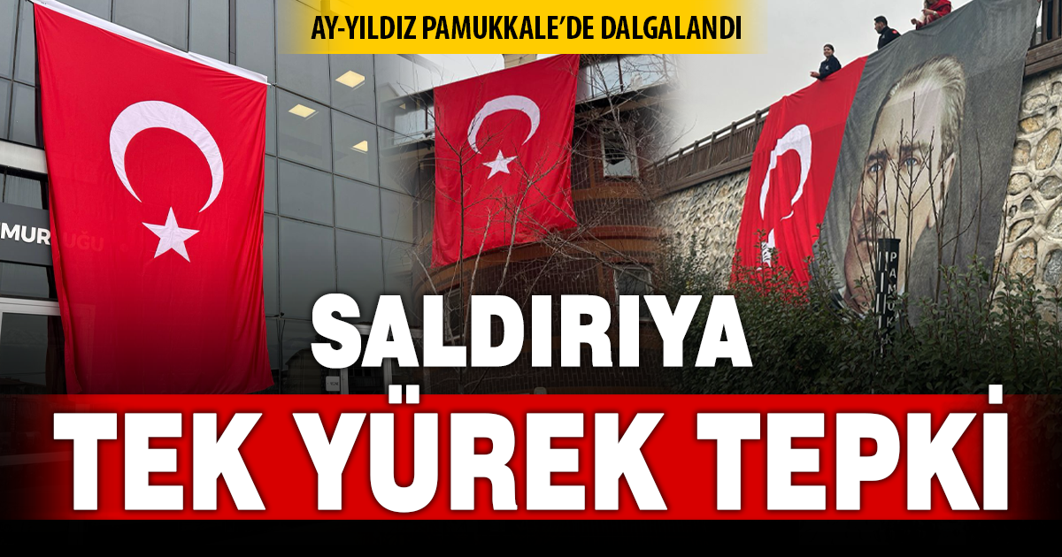 PAMUKKALE BELEDİYESİ’NDEN BAYRAK SALDIRISINA ‘DEV’ TEPKİ