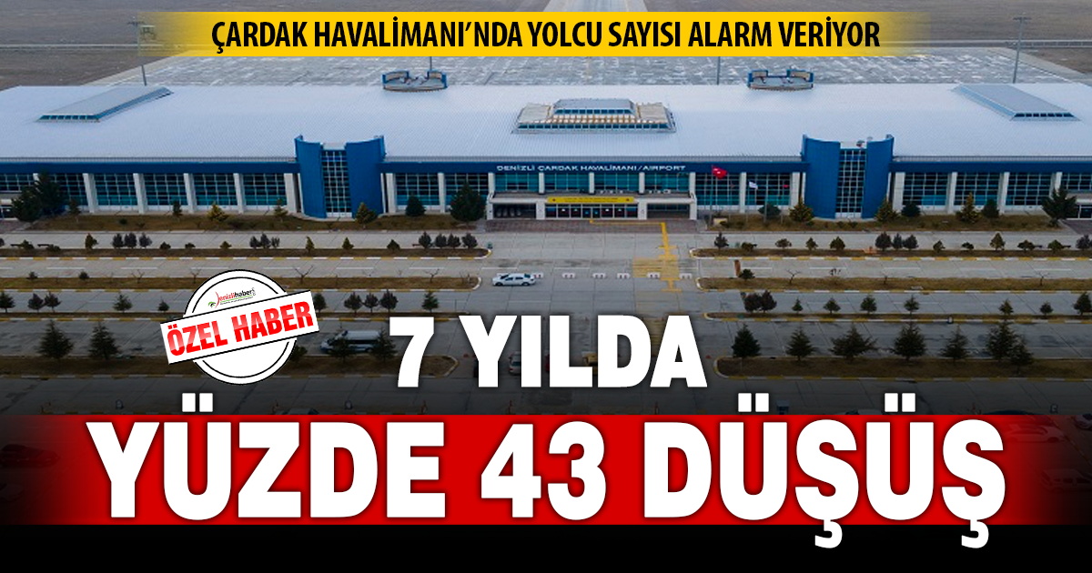 Denizli Çardak Havalimanı’nda yolcu sayısı alarm veriyor: 7 yılda yüzde 43 düşüş