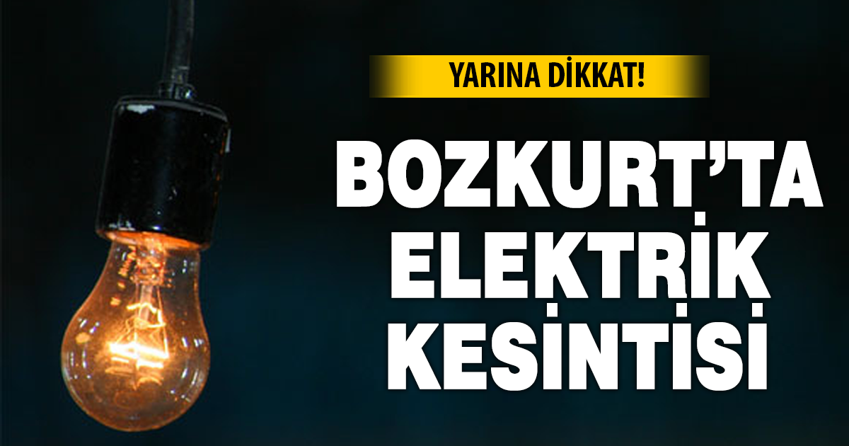 Bozkurt’ta klektrik kesintisi