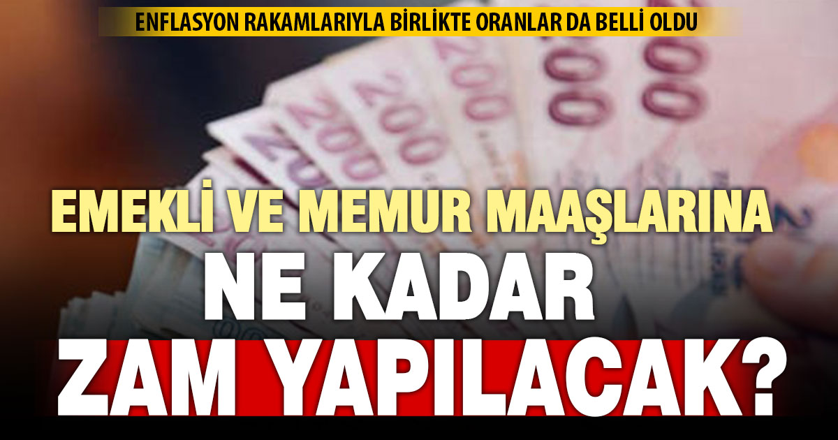 Emekli ve memur zammı oranı belli oldu