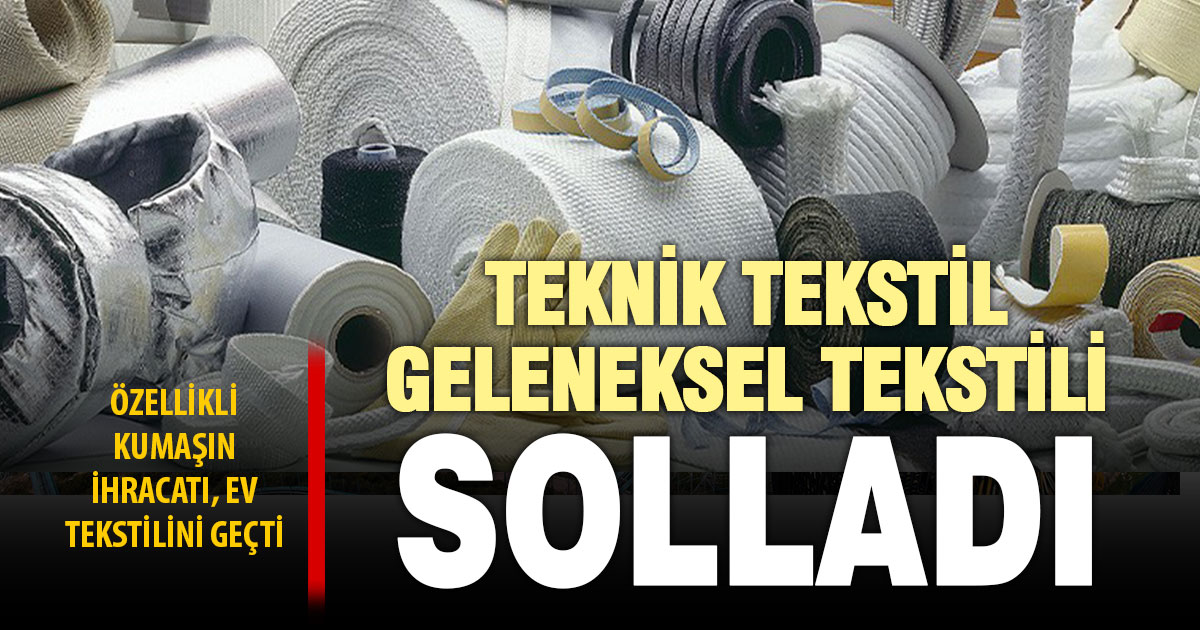 Geleneksel tekstilde talep azalıyor, teknik tekstil ürünlerinde ihracat arttı