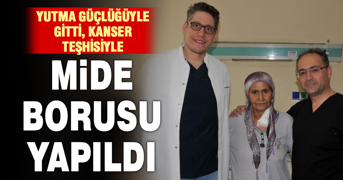 Yemek borusu kanseri olan hastaya cerrahi operasyonla yeni yemek borusu yapıldı 