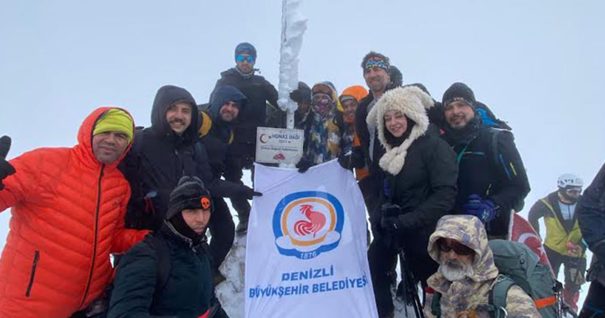 Kazıkbeli Savaşı anısına Honaz Dağı’na zirve tırmanışı