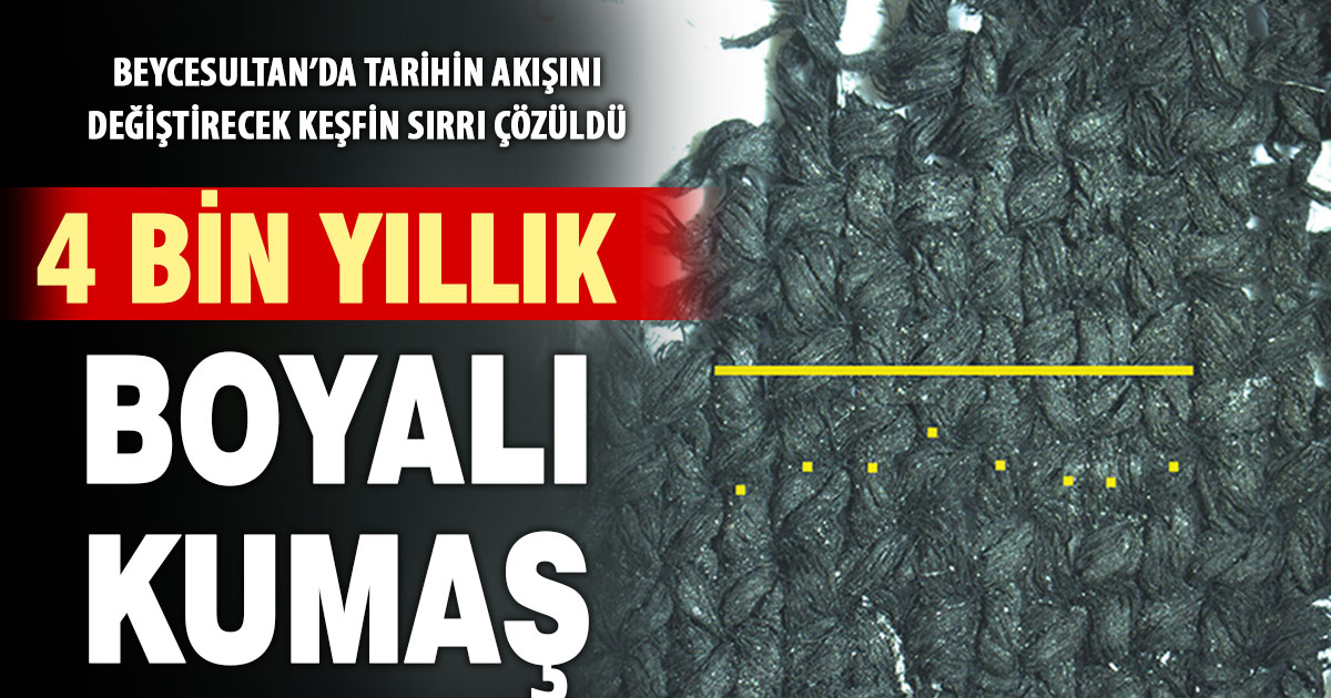 Beycesultan’da 4 bin yıllık boyalı kumaş keşfi: Denizli’nin tekstil tarihi Tunç Çağı’na uzanıyor