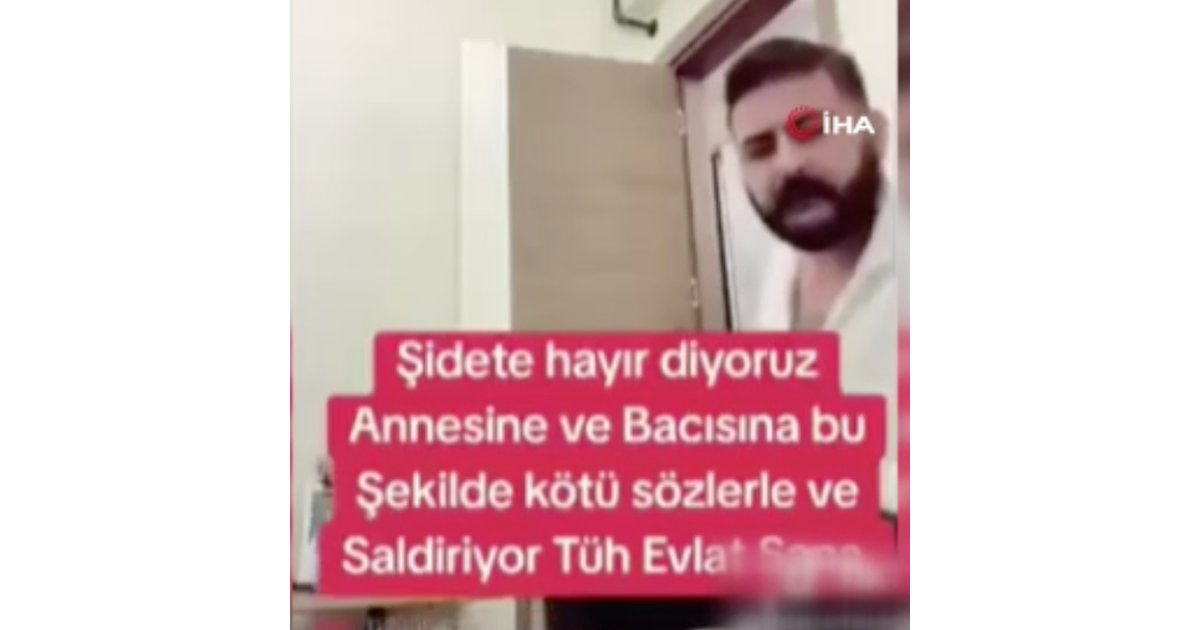 Canlı yayında annesine ve kız kardeşine tehditler yağdıran şahıs gözaltına alındı