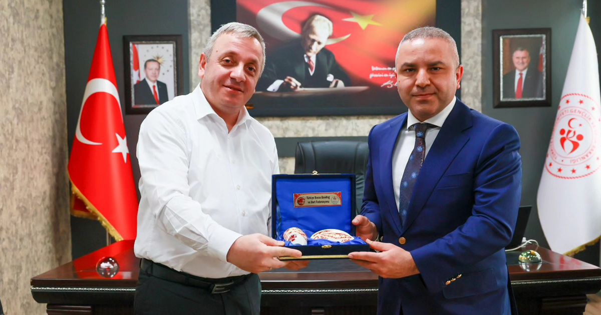 Türkiye Bocce Bowling ve Dart Federasyonu’ndan İl Müdürü Erdoğan’a ziyaret