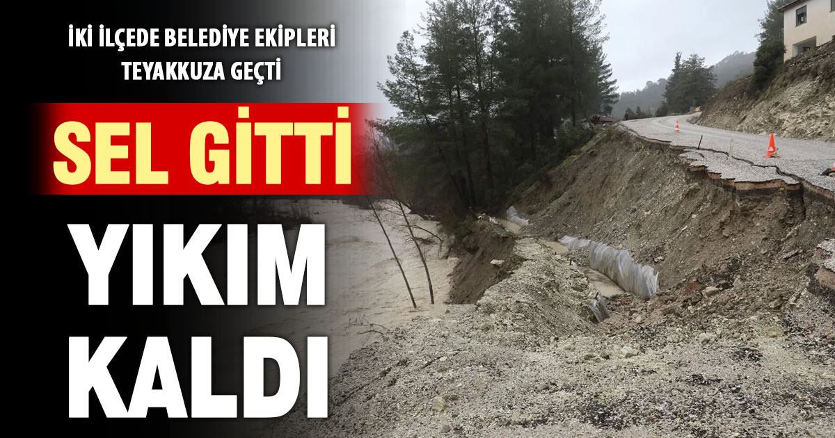 Çameli ve Acıpayam’da selin bıraktığı hasarlar gideriliyor