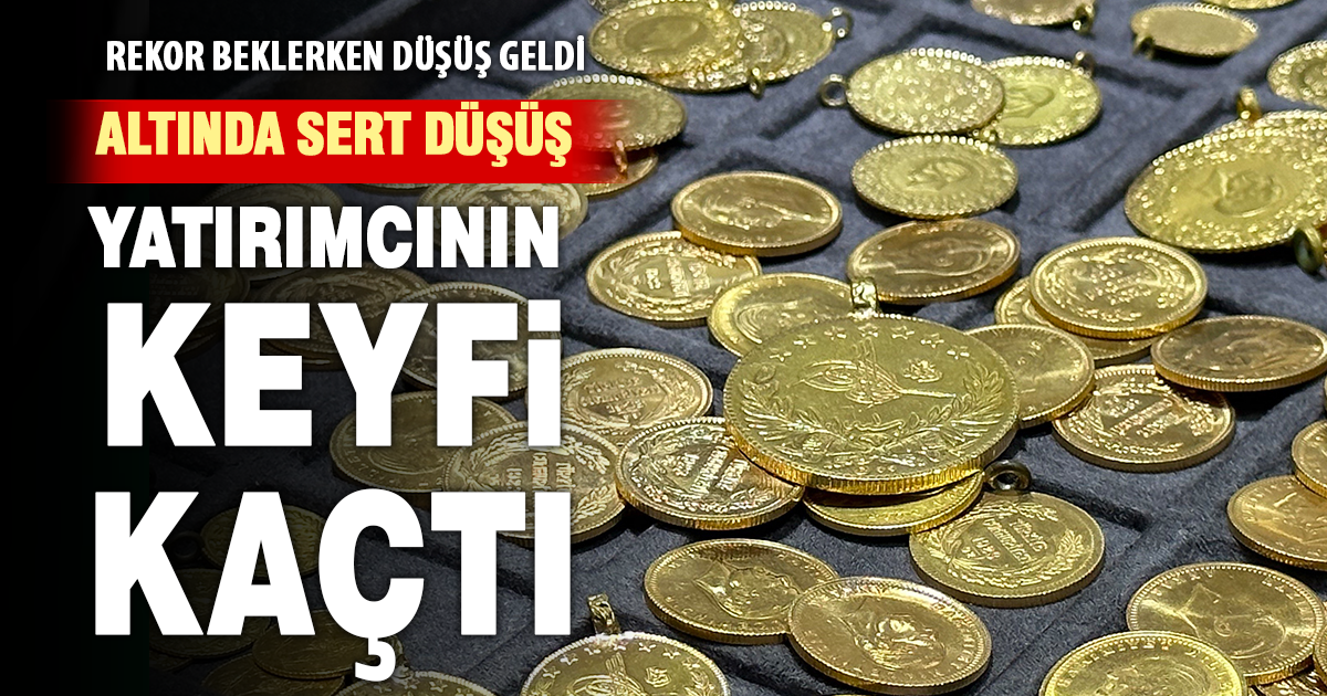 Altında sert düşüş, yatırımcının keyfi kaçtı