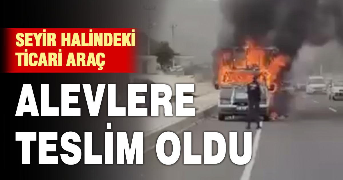 Trafikte Panik: Seyir halindeki araç alevlere teslim oldu