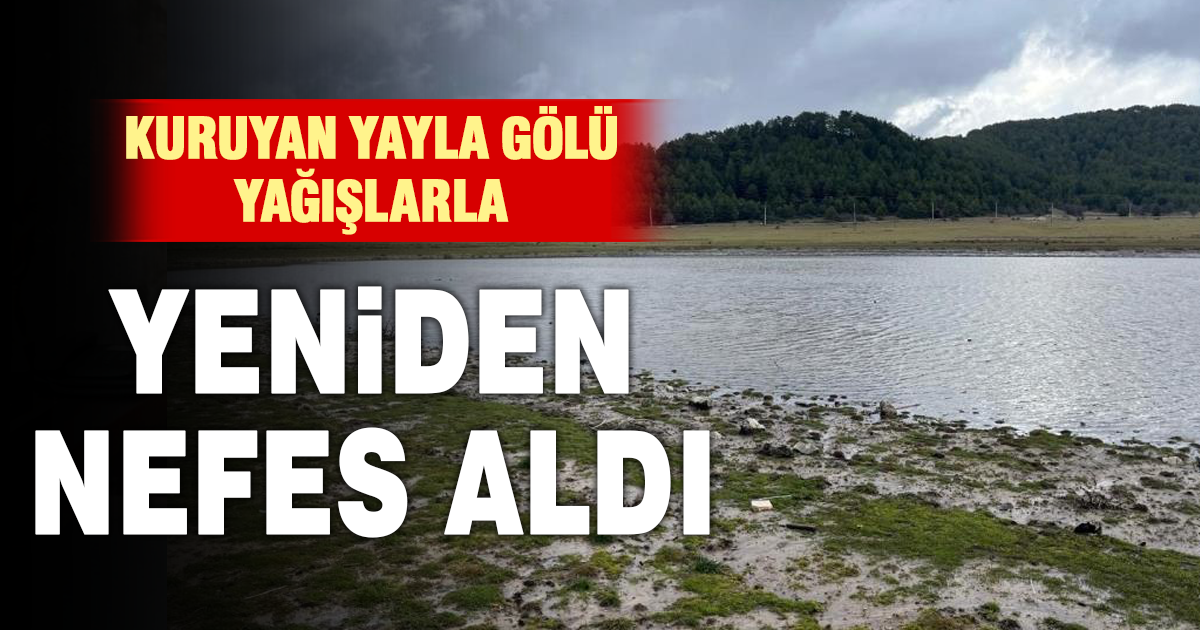 Buldan Yayla Gölü’nde sevindiren doluluk 