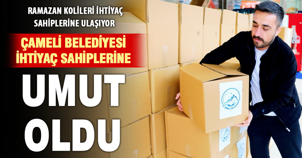 Çameli Belediyesi’nden Ramazan kolisi desteği
