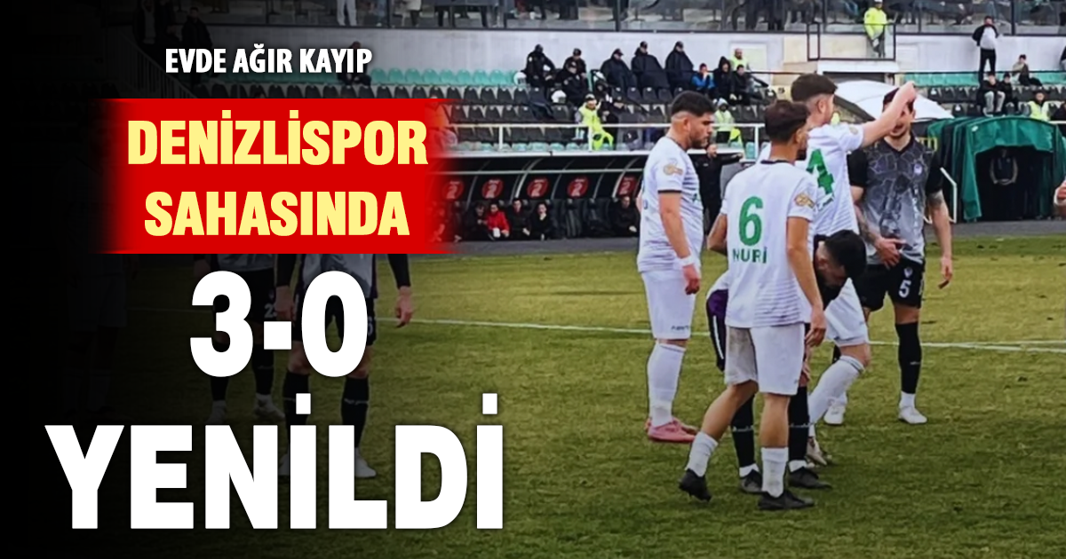Denizlispor sahasında mağlup