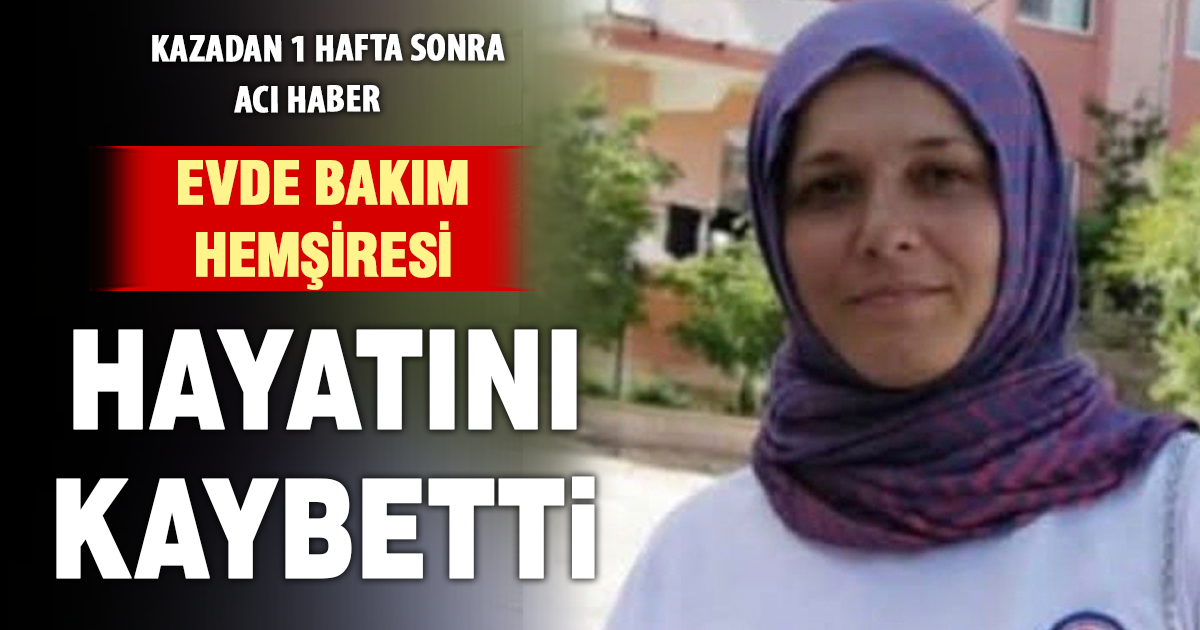 Kazadan 1 hafta sonra acı haber