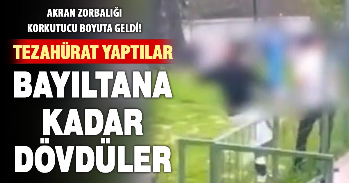Akran zorbalığı: Çocuğu feci şekilde darbederek bayılttı 