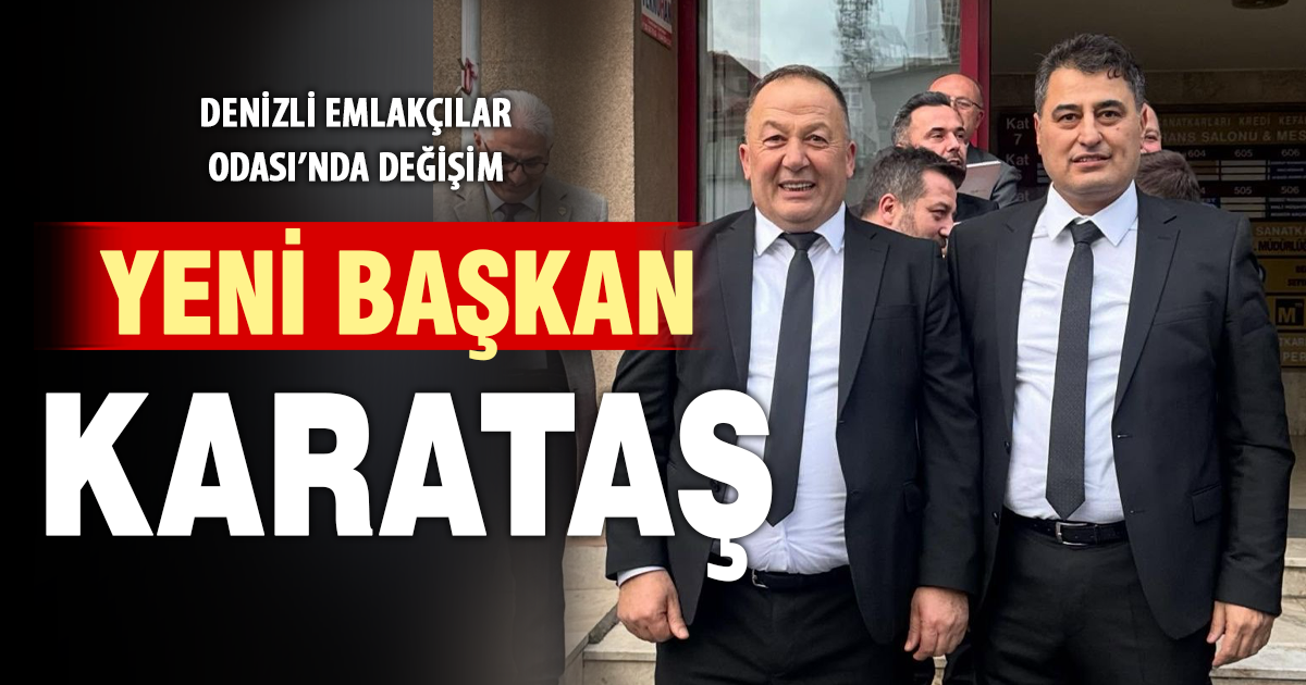 Denizli Emlakçılar Odası’nda başkanlık değişti