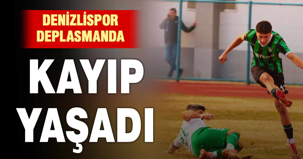 Denizlispor deplasmanda kayıp yaşadı