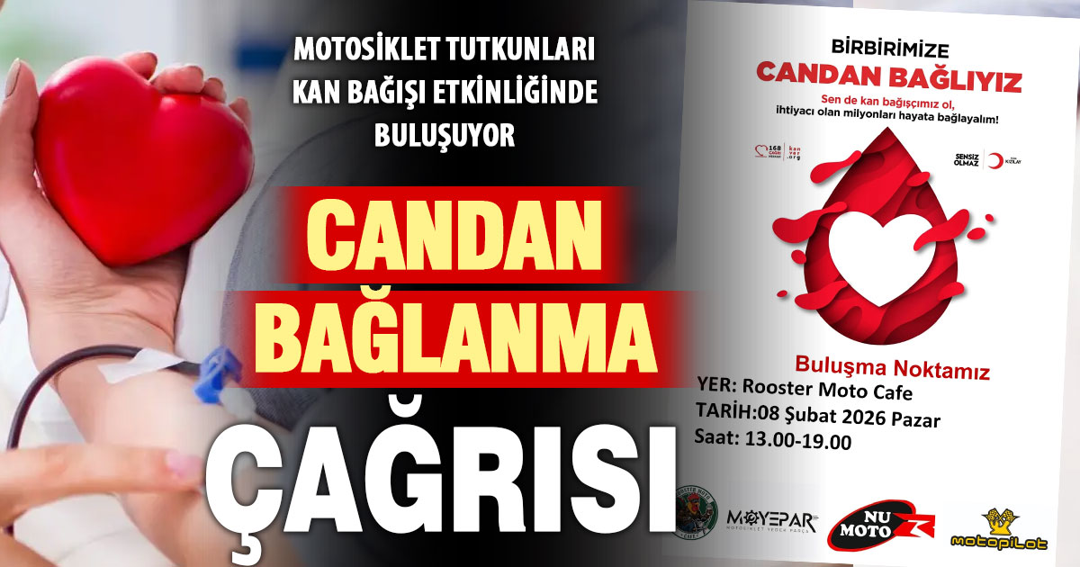 Motosiklet tutkunlarından kan bağışına çağrı