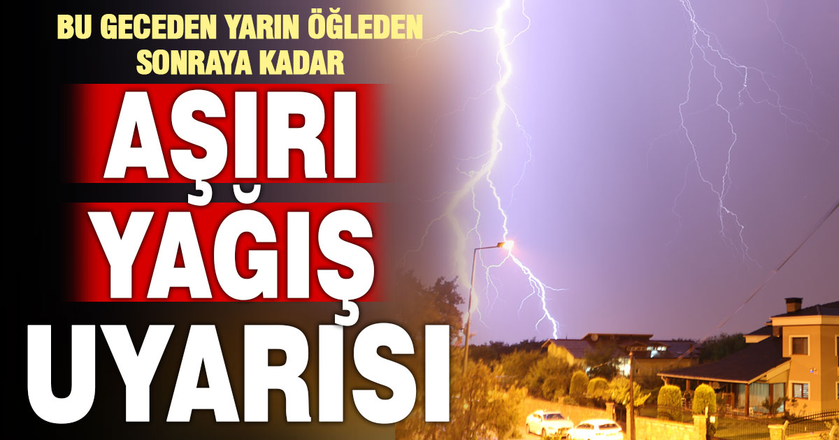 Meteorolojiden Denizli’ye bugün ve yarın için ‘aşırı yağış’ uyarısı