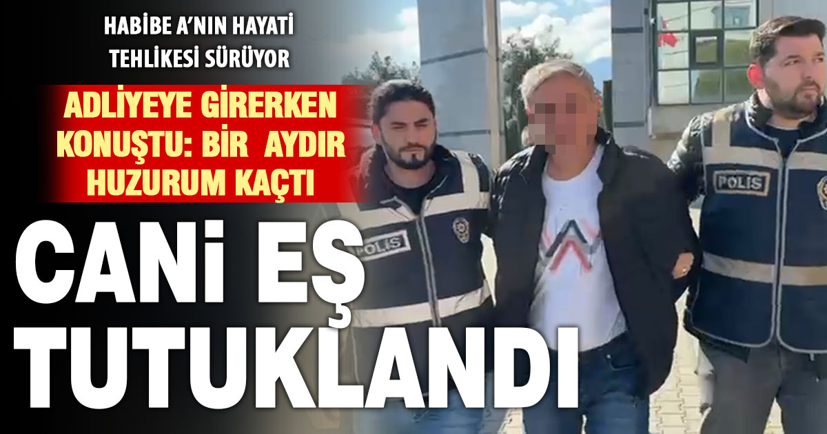 Eşini iş yerinde bıçaklayan zanlı tutuklandı