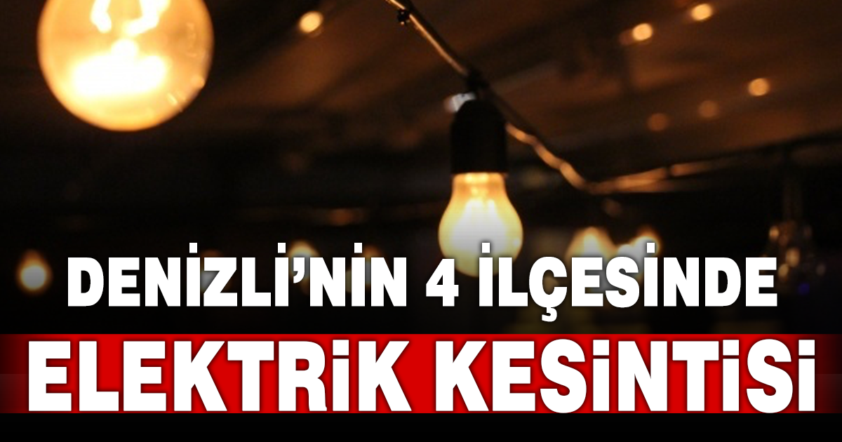 AYDEM’den Denizli için elektrik kesintisi uyarısı