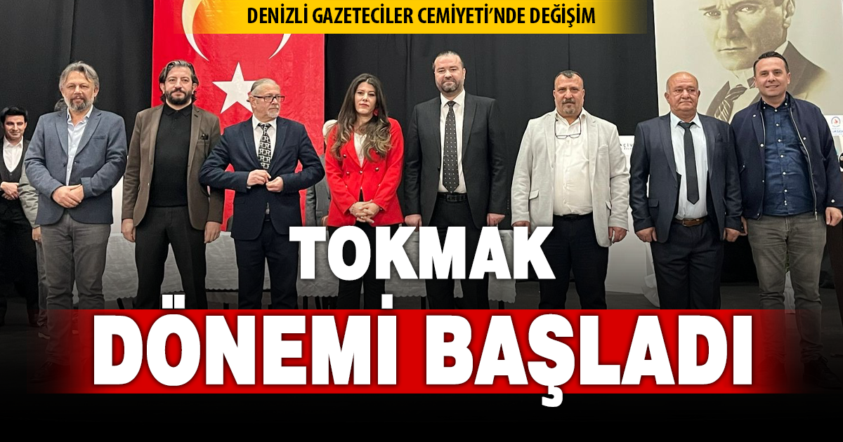 Denizli Gazeteciler Cemiyeti’nde başkanlık seçimini Özkan Tokmak kazandı