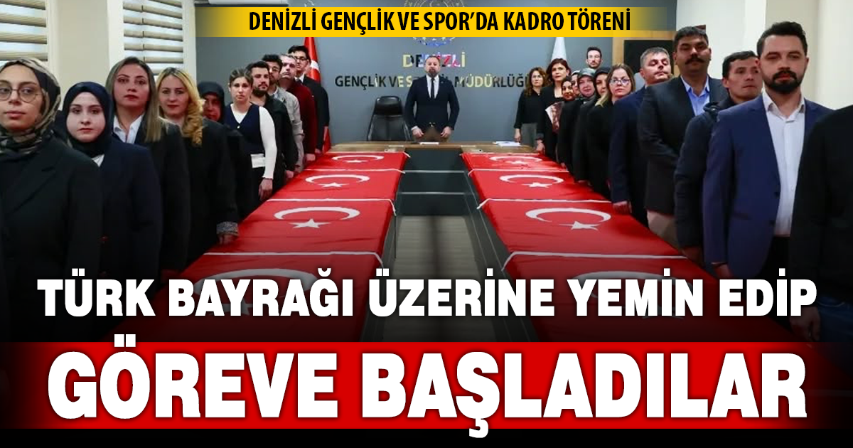 Sözleşmeli personel yemin ederek kadroya geçti