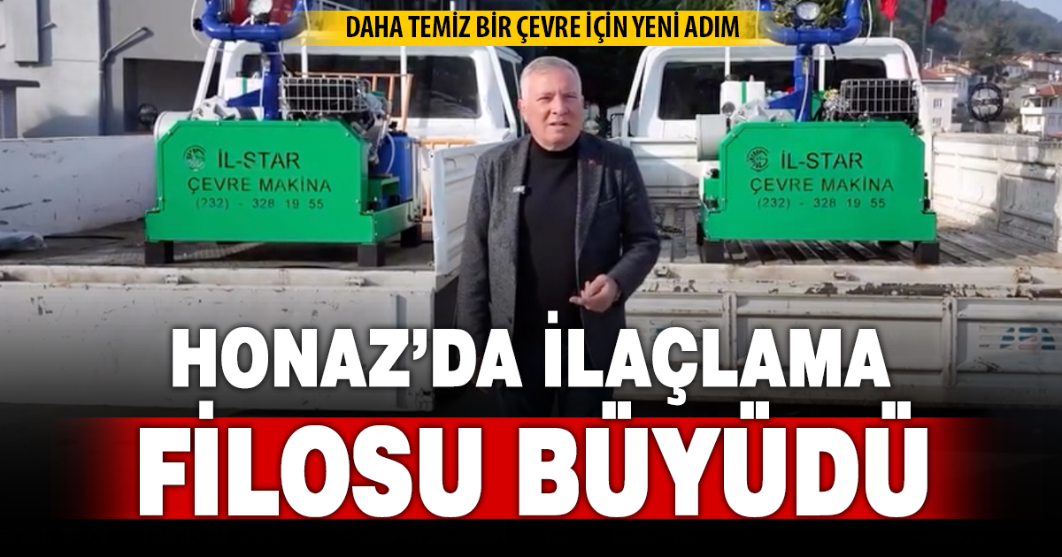 Honaz’da ilaçlama filosu büyüdü