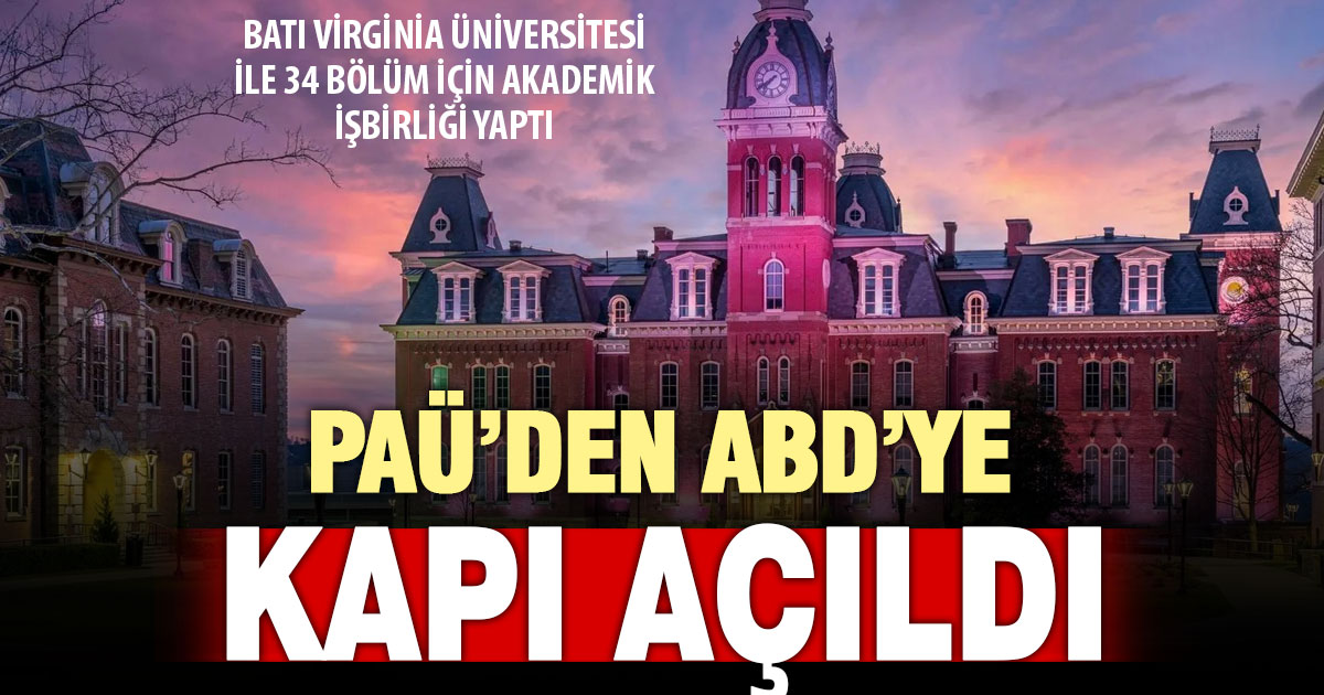 PAÜ’den ABD ile akademik güç birliği: 34 yeni bölüm