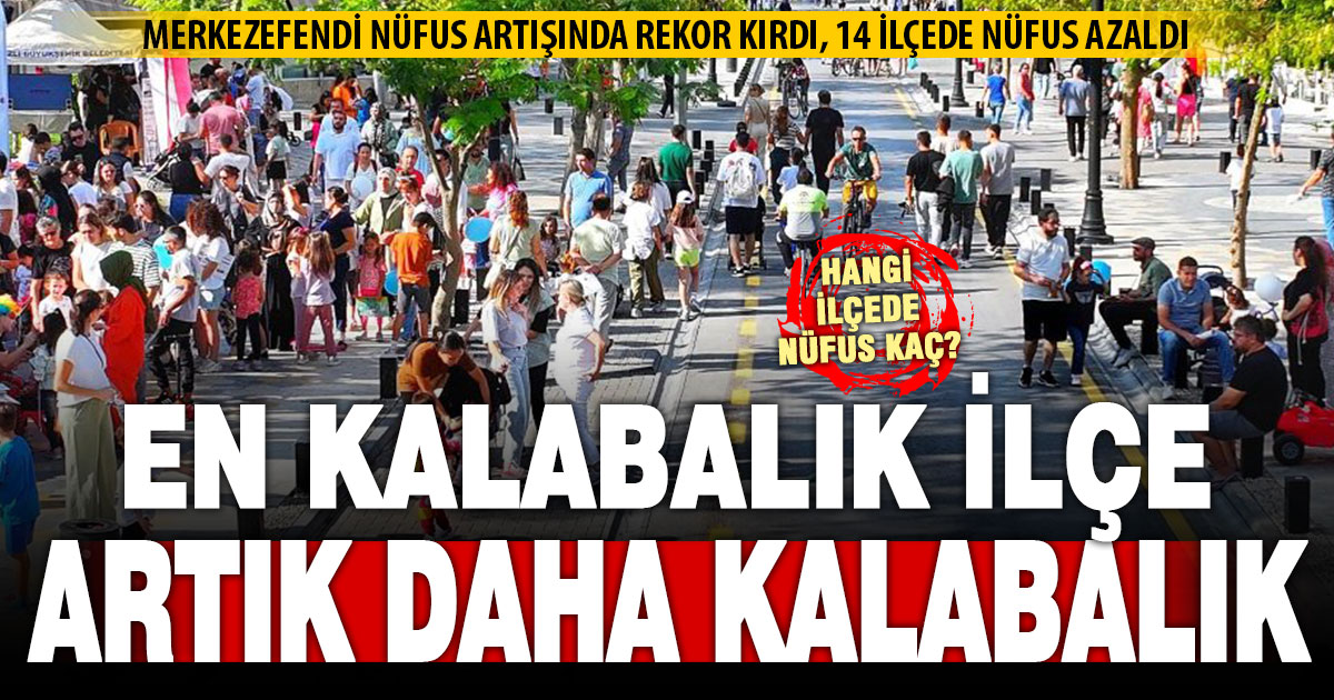 Denizli’nin tüm ilçelerinde nüfus azalırken Merkezefendi artışta rekor kırdı