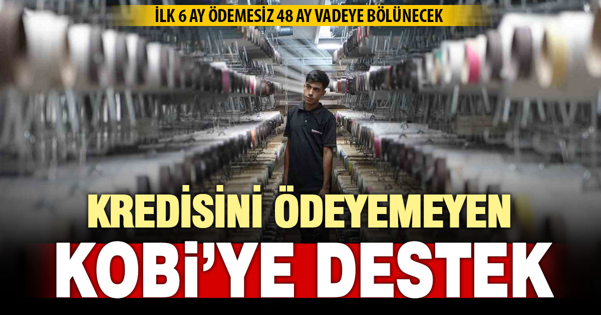 KOSGEB, kredisini ödeyemeyen işletmeciye re-finansman desteği verecek