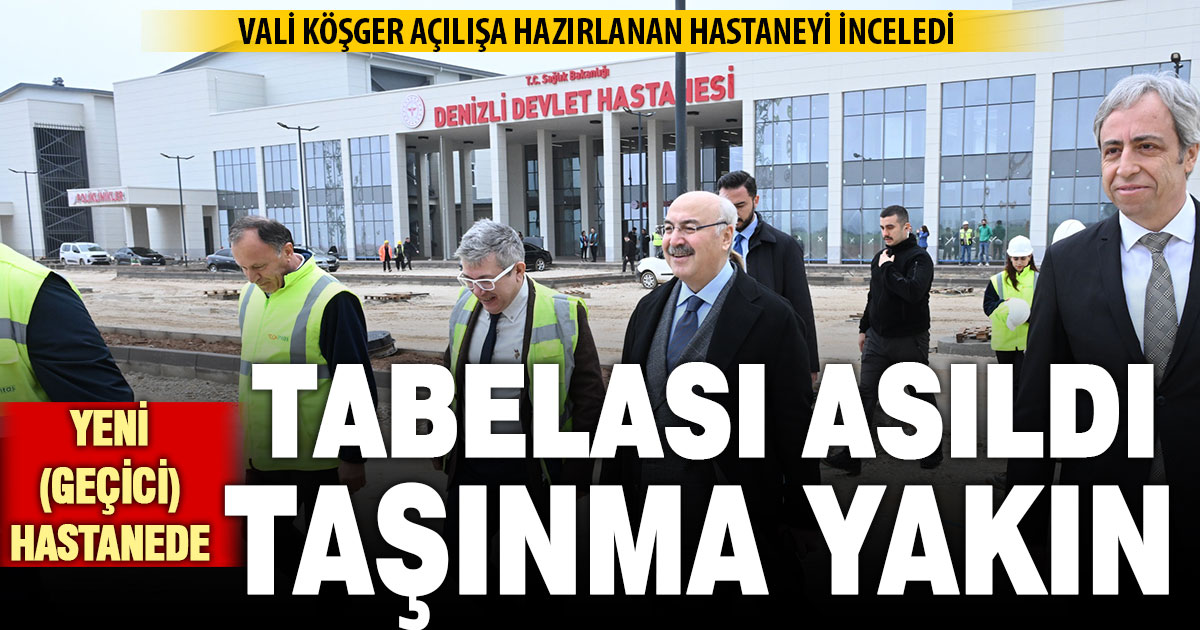 Vali Köşger, açılışa hazırlanan Acil Durum ve inşaatı süren şehir hastanelerini inceledi
