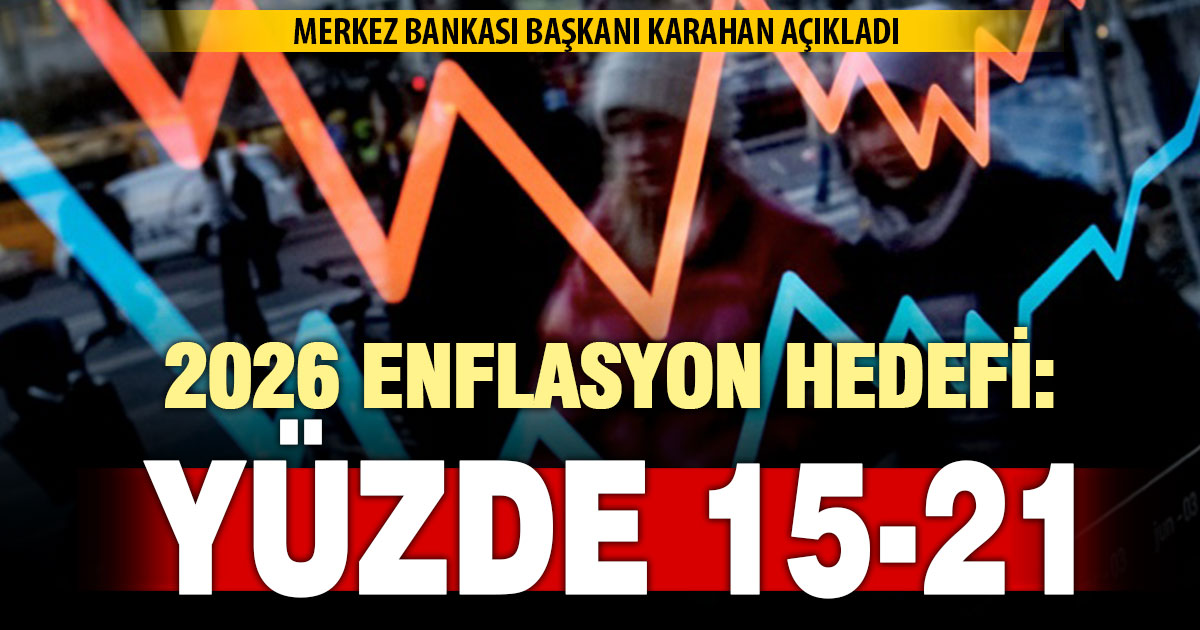 2026 enflasyon hedefi yüzde 15-21 olarak açıklandı