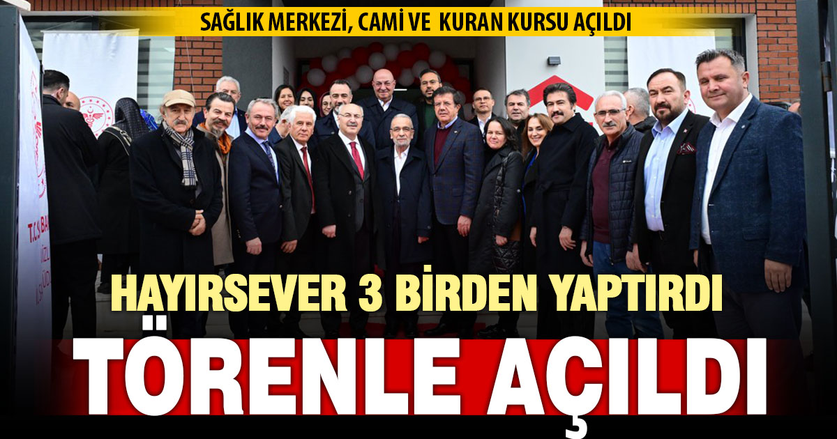 Hayırseverden Asmalıevler’e 3 tesis birden